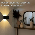 Smart Home | Wireless LED Wall Light with Motion Sensor & Rechargeable Battery | Modern Cube Design for Easy Installation 8