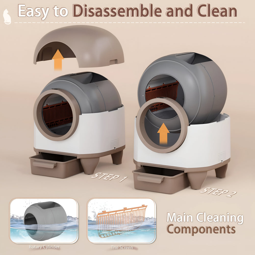 Smart Litter Box | Automatic Self-Cleaning Cat Litter Box with App Control | Odor Control for Cleaner Homes 5