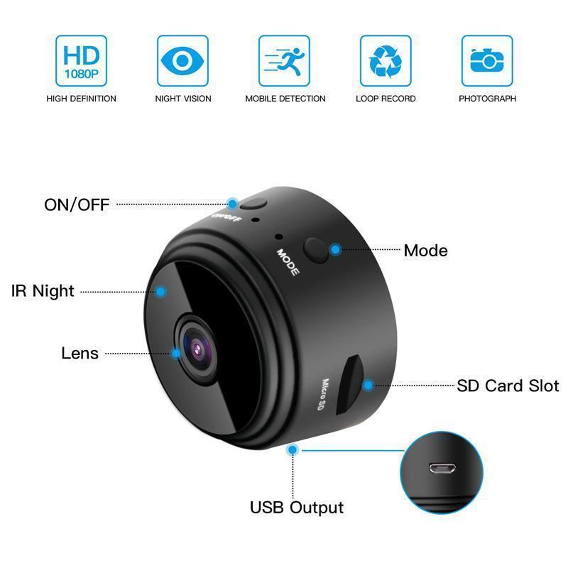 Smart Mini Camera | 1080p WiFi Magnetic Camera with Night Vision | Versatile Security Solution for Home and RV 6