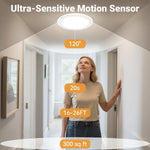 Smart Motion Sensor | Flush Mount Ceiling Light with Rechargeable Battery | Sleek Design for Effortless Indoor Lighting 5