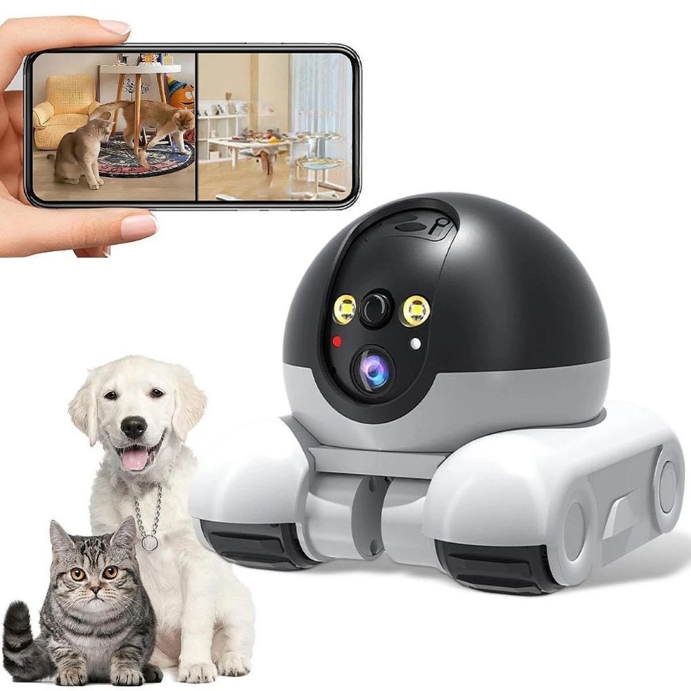 Smart Pet Surveillance Camera with 1080P HD Streaming | Mobile Control for Real-Time Monitoring 0