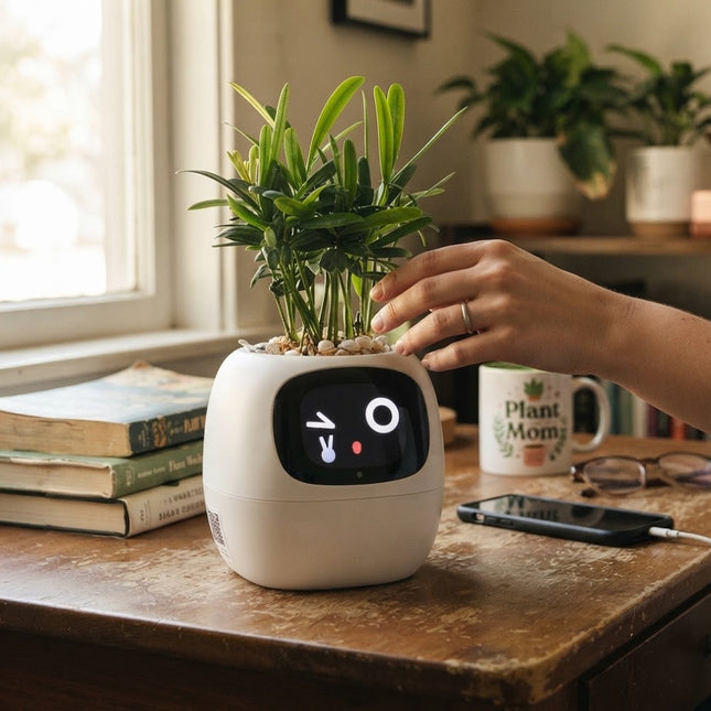 Indoor Planter, Self Watering Planter with App Control, Smart Plant Pot for Indoor Plants, Outdoor Flower Pots