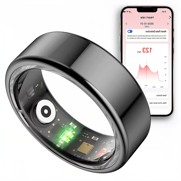 Smart Ring | Waterproof Health Tracker with Real-Time Monitoring for Fitness Enthusiasts 0