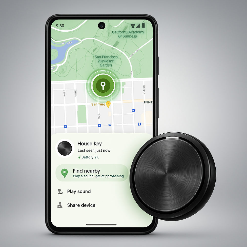 Smart Tracker | Bluetooth Tracker for Keys & Bags with Real-Time Alerts | Compact Design for Easy Portability 0