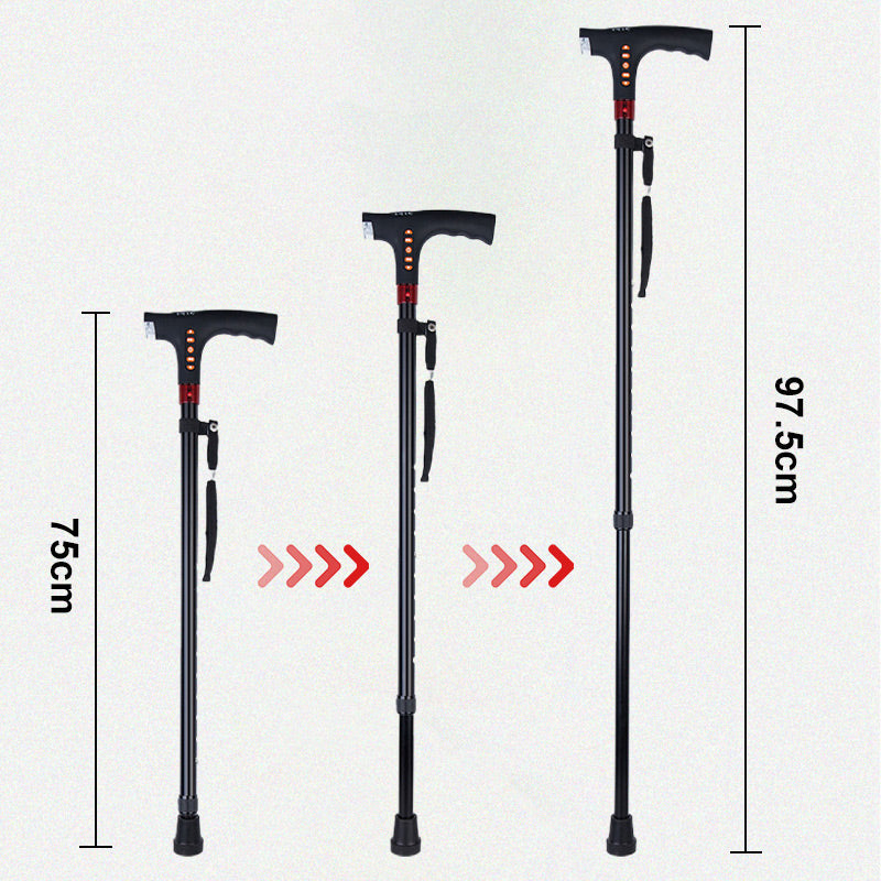 Smart Walking Stick with LED Light & Radio | Adjustable Height for Safety 4