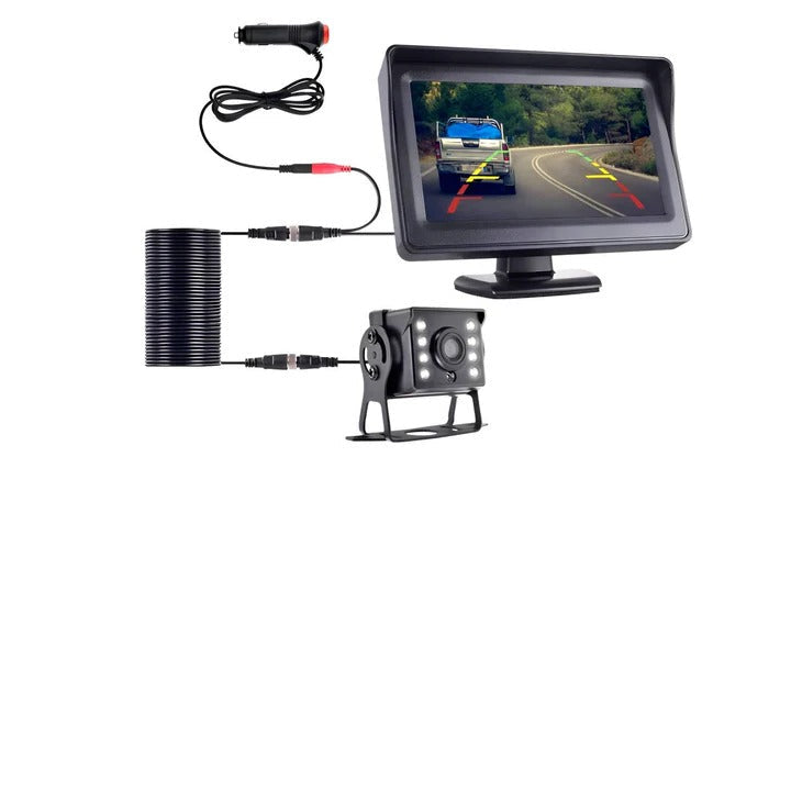 Smart Wireless Reverse Camera System with 4.3-Inch Display | 170-Degree View for Safe Parking 0