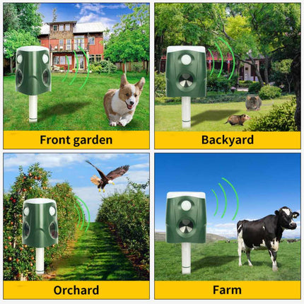 Mouse Repellent Ultrasonic Solar Powered, Cat Repellent Outdoor with Motion Sensor – image 11