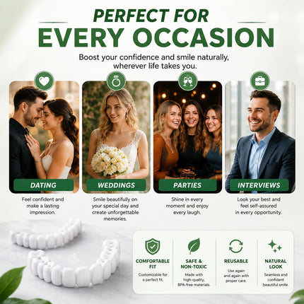 Smile Enhancer | Temporary Teeth Replacement Kit with Custom Fit | Natural-Looking Solution for Missing Teeth 7