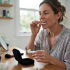 Pop On Veneers for Upper and Lower Teeth, Snap On Veneers Fake Teeth Covers, Temporary Clip On Veneers for Instant Smile
