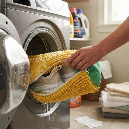 Laundry Bag for Shoes, Sneaker Wash Bag with 1000 Microfiber Bristles, Washable Shoe Wash Bag for Washing Machine
