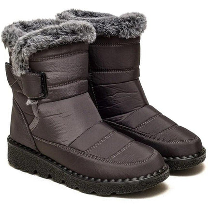 Snow Boots for Women, Wedge Boots with Non Slip Rubber Sole – image 5