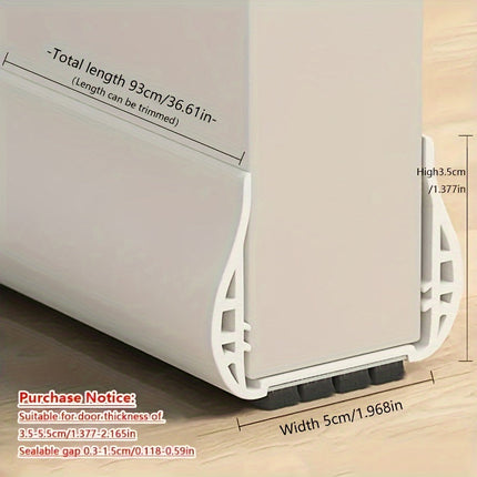 SnugBlock | Adjustable Door Draft Stopper for Insulation & Soundproofing | Tool-Free Installation for Energy Efficiency 1