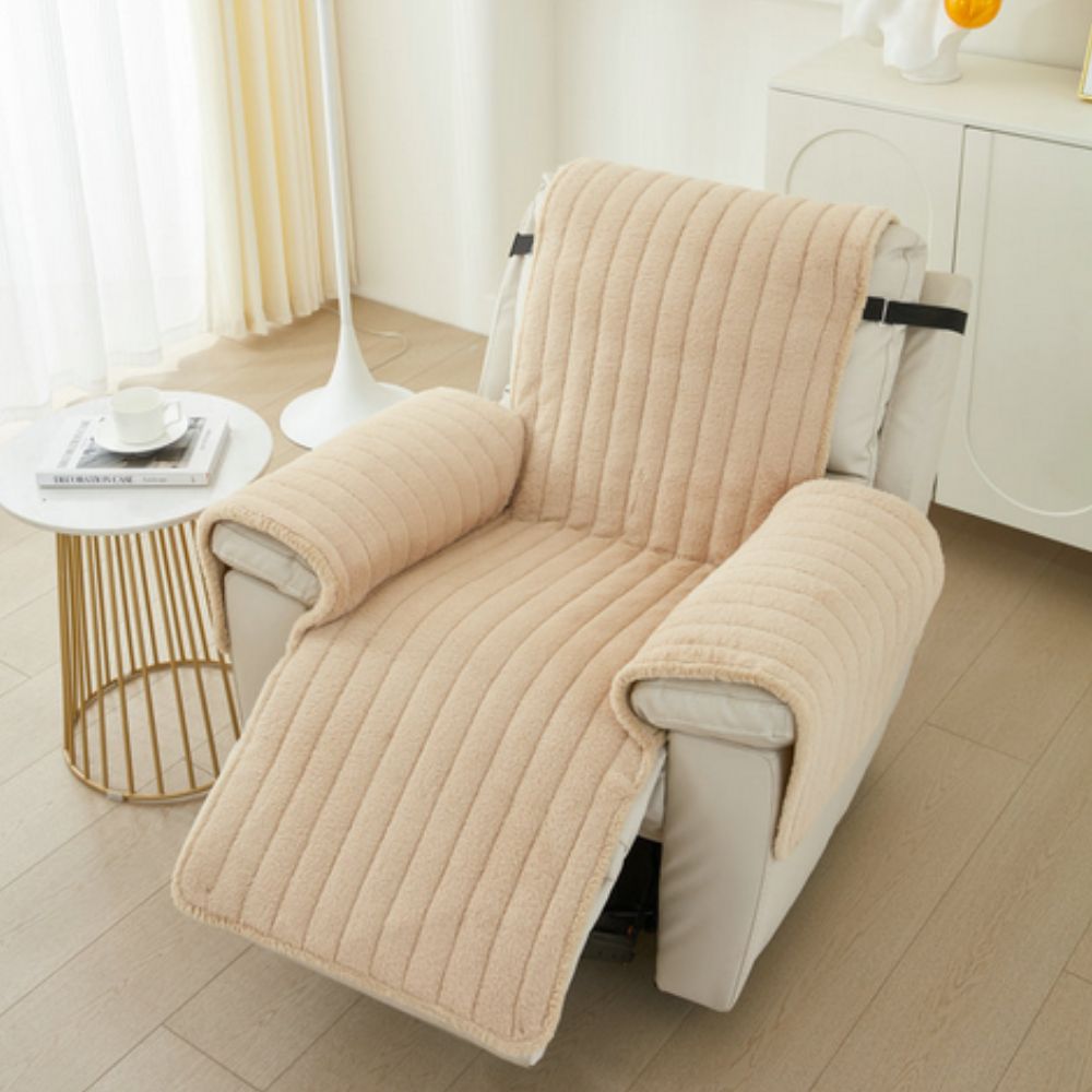 Snug Weave Recliner Protector with Non-Slip Design | Soft Microfiber Cover for Comfort and Style 0