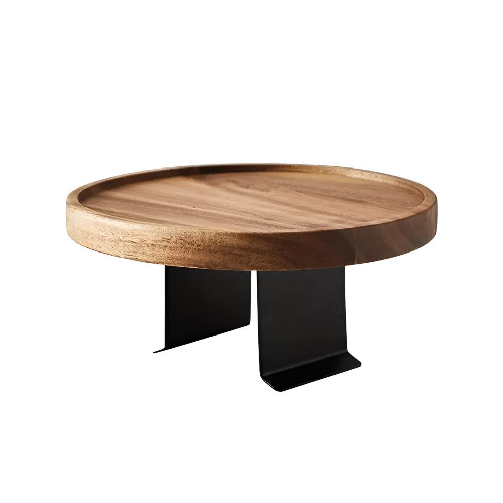 Sofa Arm Tray Table with Adjustable Clip-On Design | Durable Walnut Finish for Convenience 6