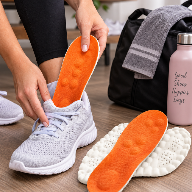 Insoles for Work Boots, Shock Absorbing Insoles for Men and Women