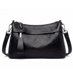 Soft Leather Crossbody Bag with 3 Organized Compartments | Stylish Purse for Everyday Convenience 4