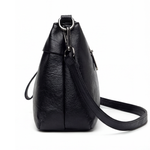 Soft Leather Crossbody Bag with 3 Organized Compartments | Stylish Purse for Everyday Convenience 6