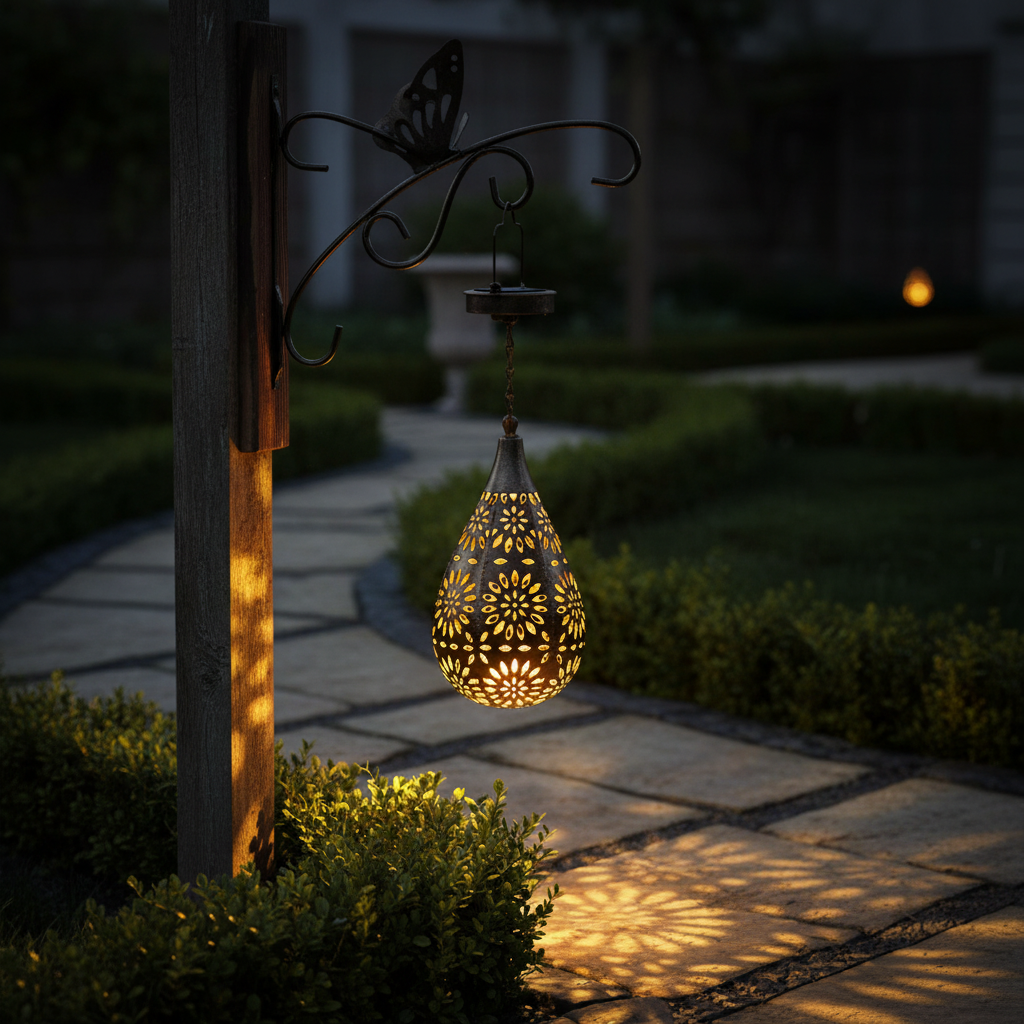 Solar-Powered Outdoor Light with Weather-Resistant Design | Easy Installation for Bright Garden Illumination 0