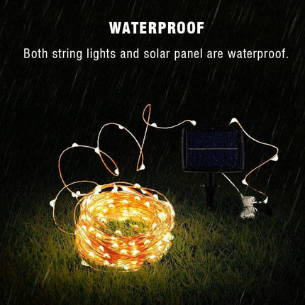String Lights Outdoor Solar Powered, Solar String Lights for Trees – image 7