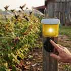 Deer Repellent, Squirrel Deterrent and Solar Bird Repeller with 110dB Siren, Pigeon Repellent for Farms and Orchards