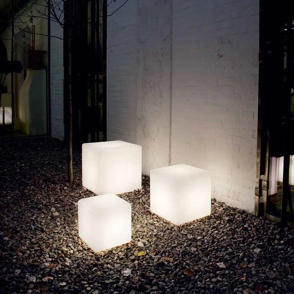 Solar Garden Lights | Cube Design with 16-Color LED & Weatherproof for Outdoor Ambiance 0