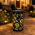 Solar Lanterns | Colorful Sunflower Design with Projected Patterns for Enchanting Garden Ambiance 9