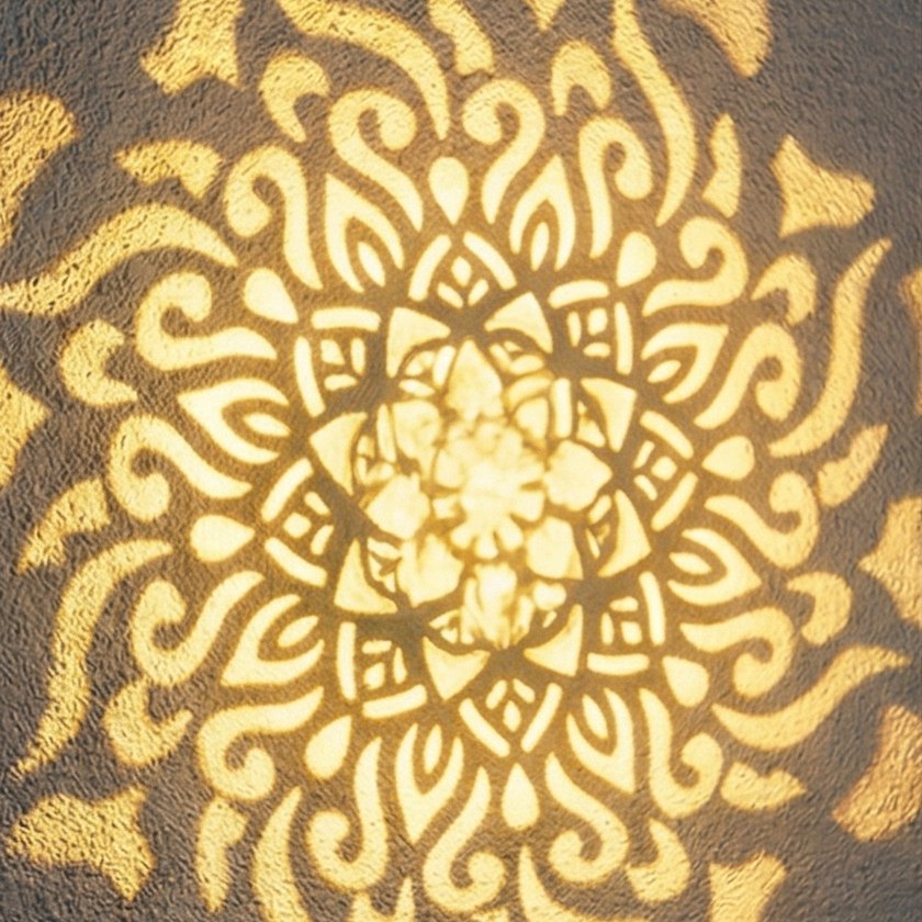 Solar Lights Outdoor | Mandala Projector with Automatic Dusk Sensor | Stunning Illumination for Patios 7