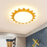 SolaraLight | Bright Cheerful Cartoon Sun Flush Mount Ceiling Fixture 4