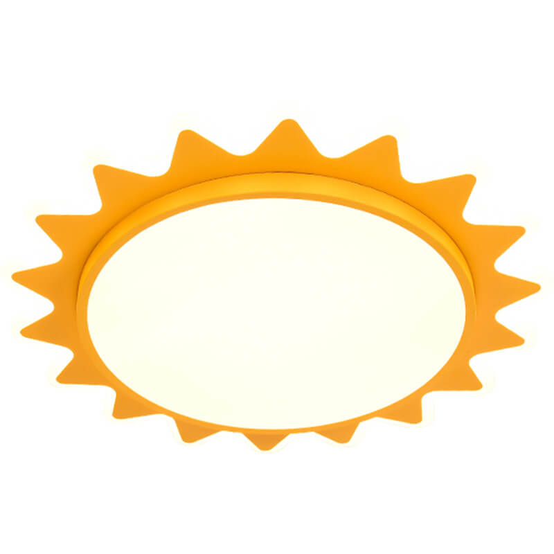 SolaraLight | Bright Cheerful Cartoon Sun Flush Mount Ceiling Fixture 7