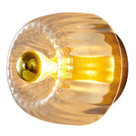 Solara | Elegant Dual Purpose Copper and Glass Flush Mount Light 8
