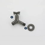 Solid Brass Wall-Mounted Faucet with Ergonomic Handle | Durable Design for Modern Kitchen and Bathroom Spaces 1