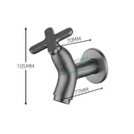 Solid Brass Wall-Mounted Faucet with Ergonomic Handle | Durable Design for Modern Kitchen and Bathroom Spaces 3