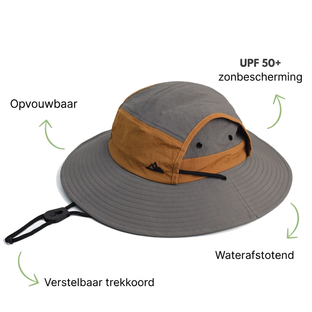 Solterra | Outdoor Sun Hat with UPF 50+ Protection & Breathable Mesh Panels | Lightweight and Foldable for Travel 7