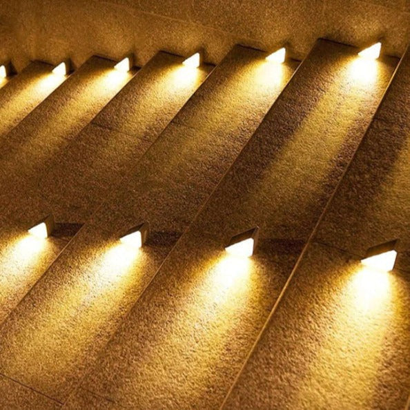 SoluStep | Solar Stair Lighting with Energy-Efficient LED | Weather-Resistant Design for Safe Outdoor Navigation 0