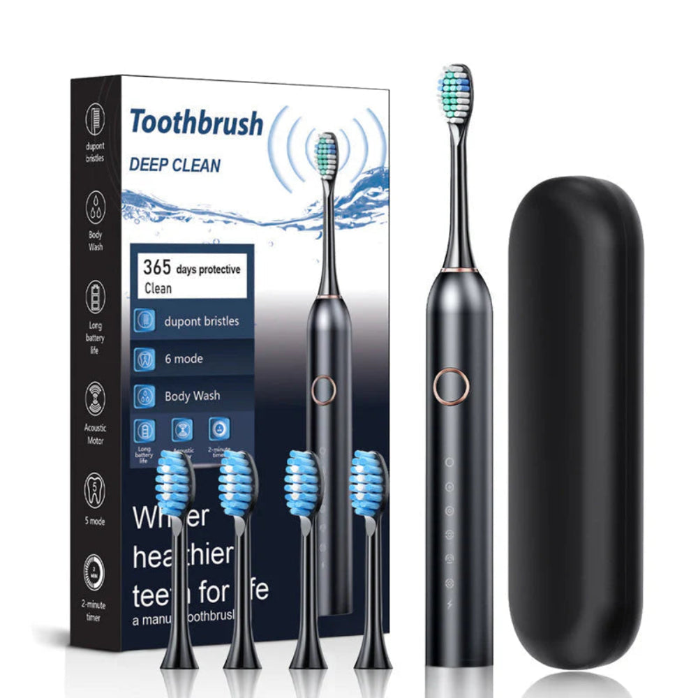 Sonic Clean | Electric Toothbrush Travel Set with Multiple Modes | Rechargeable Design for Effective Oral Care 0