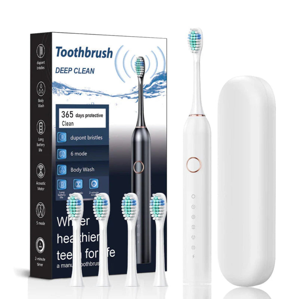 Sonic Clean | Electric Toothbrush Travel Set with Multiple Modes | Rechargeable Design for Effective Oral Care 4