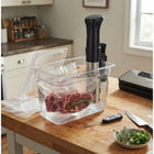 Sous Vide Water Bath Container, Clear Polycarbonate Sous Vide Container with Lid