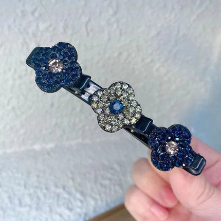 Rhinestone Hair Barrette with Crystal Stones