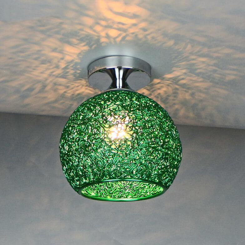 SpectrumLight | Vibrant Modern Semi-Flush Mount Dome Fixture 12