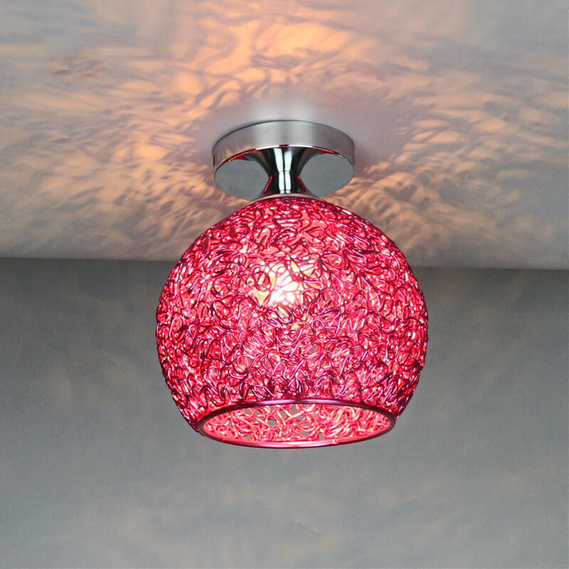 SpectrumLight | Vibrant Modern Semi-Flush Mount Dome Fixture 15