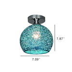 SpectrumLight | Vibrant Modern Semi-Flush Mount Dome Fixture 8