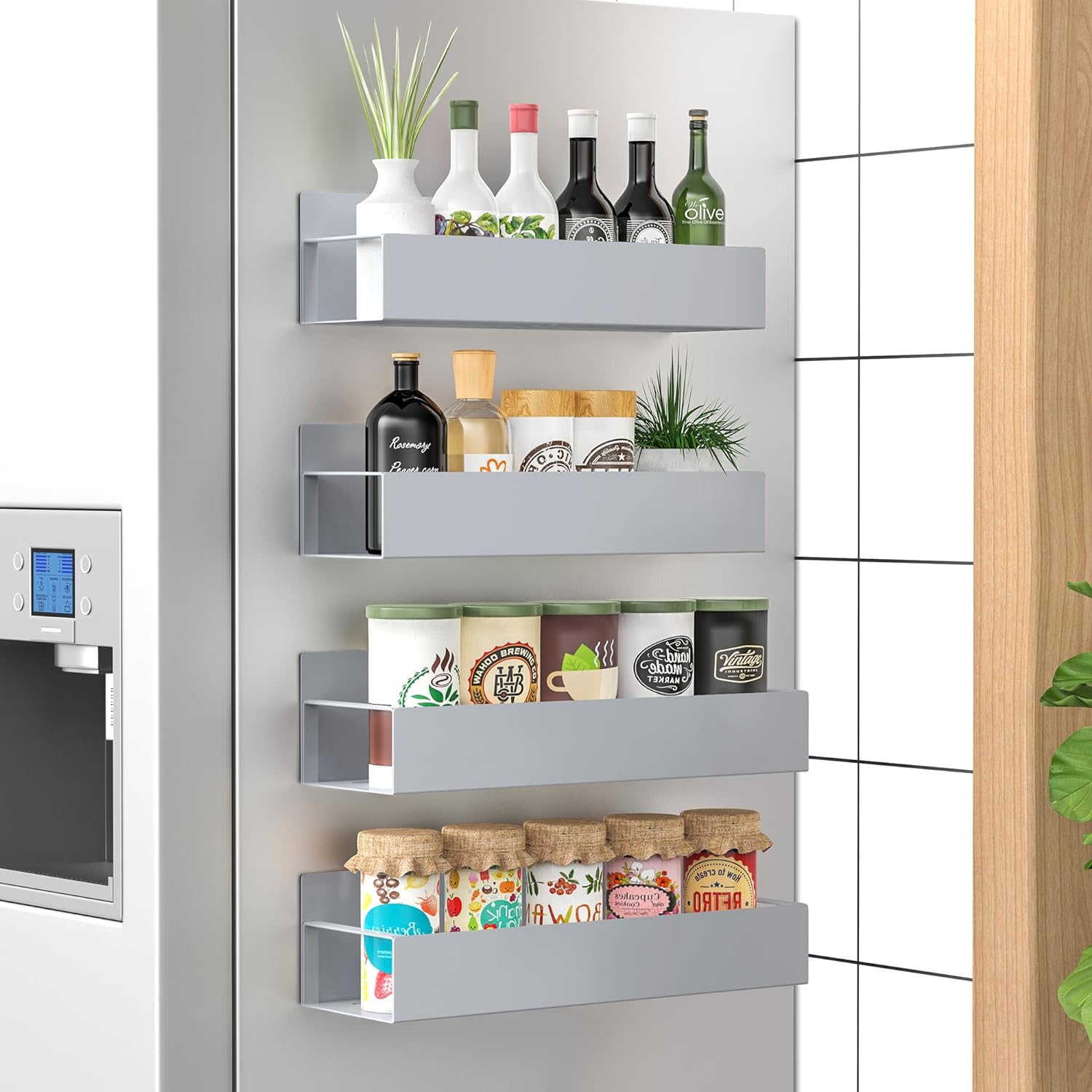 SpiceGrip | Magnetic Spice Rack Set with Space-Saving Design | Convenient Storage for Easy Access 4