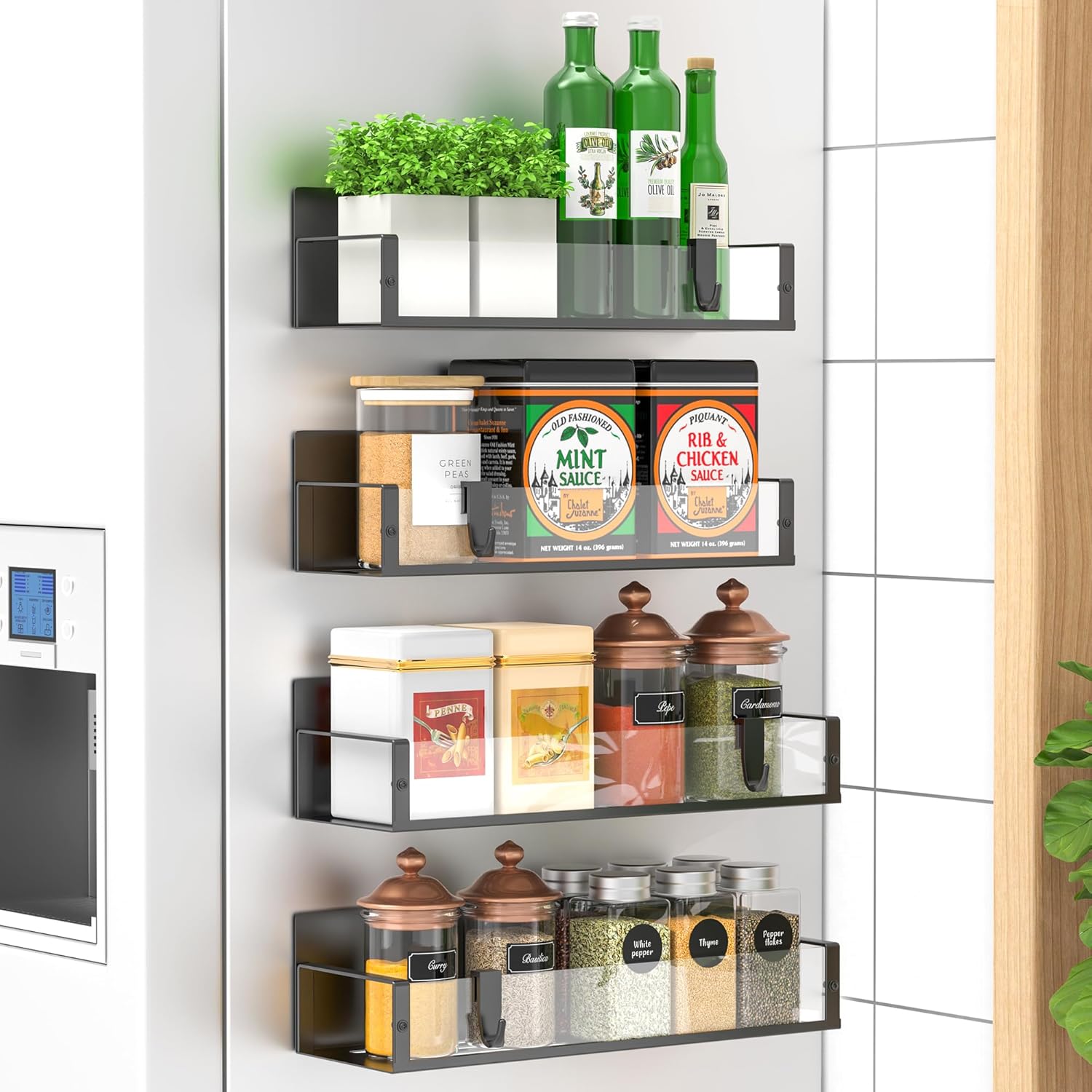 SpiceGrip | Magnetic Spice Rack Set with Space-Saving Design | Convenient Storage for Easy Access 7