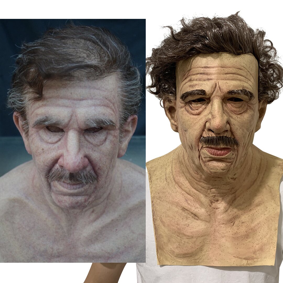 Spooky Old Man Mask | Realistic Latex Halloween Mask with Movable Mouth | Perfect for Parties and Cosplay 10
