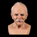 Spooky Old Man Mask | Realistic Latex Halloween Mask with Movable Mouth | Perfect for Parties and Cosplay 12