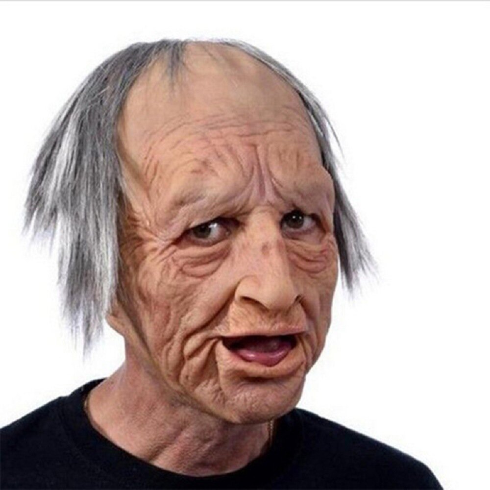 Spooky Old Man Mask | Realistic Latex Halloween Mask with Movable Mouth | Perfect for Parties and Cosplay 17