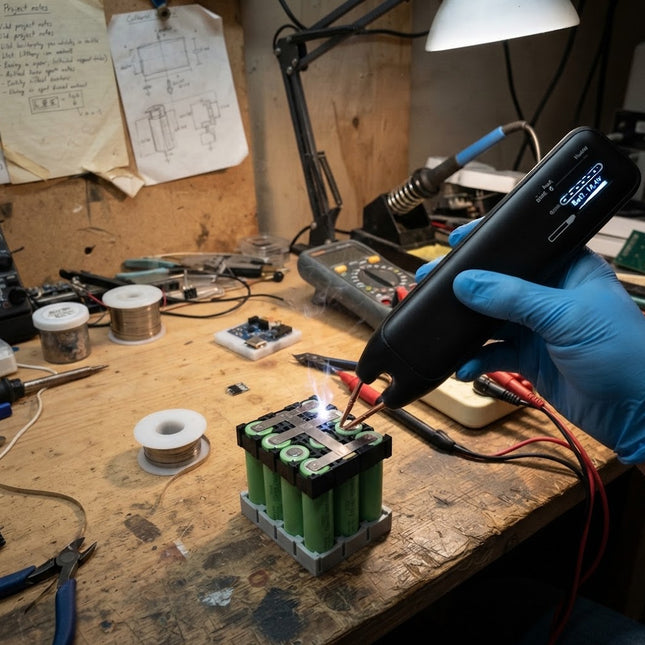 Spot Welder for Batteries, Handheld Portable Spot Welder 800A with 11 Power Levels, Mini Spot Welding Machine for 18650