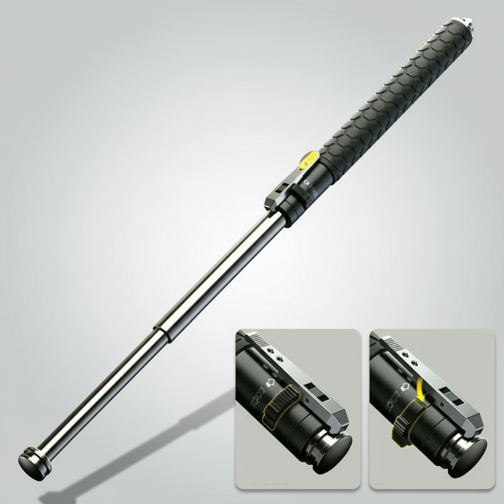 Stability Trek | Telescopic Hiking Pole with Anti-Slip Grip | Compact Design for Outdoor Support 7