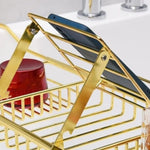 Stainless Steel Bathtub Caddy Tray with Adjustable Size | Elegant Organizer for Bath Essentials 4