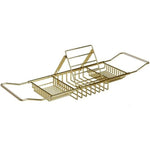 Stainless Steel Bathtub Caddy Tray with Adjustable Size | Elegant Organizer for Bath Essentials 5
